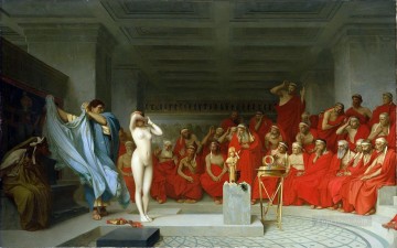 ジャン・レオン・ジェローム Painting - アレオパゴス以前のフリュネ ギリシャ・アラビア・オリエンタリズム ジャン・レオン・ジェローム